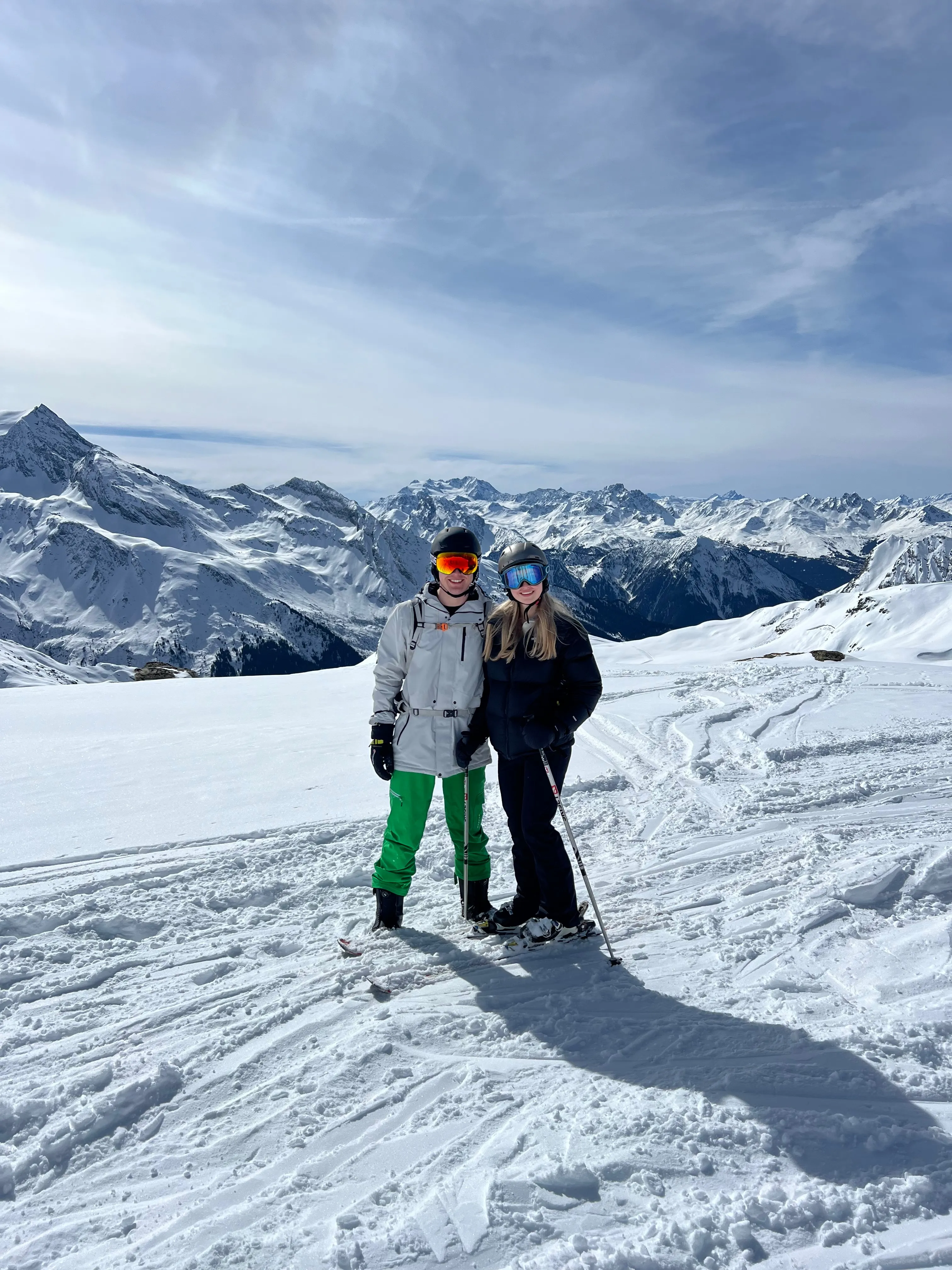 The Mountain Warehouse ski jacket on the slopes